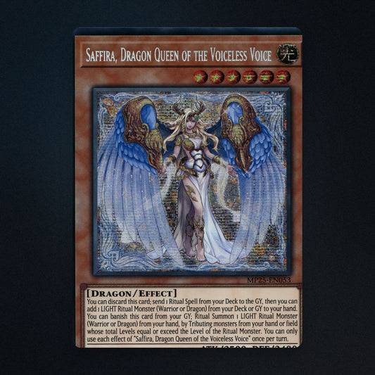 Saffira, Dragon Queen of the Voiceless Voice Yu-Gi-Oh TCG 51296484 Near Mint front