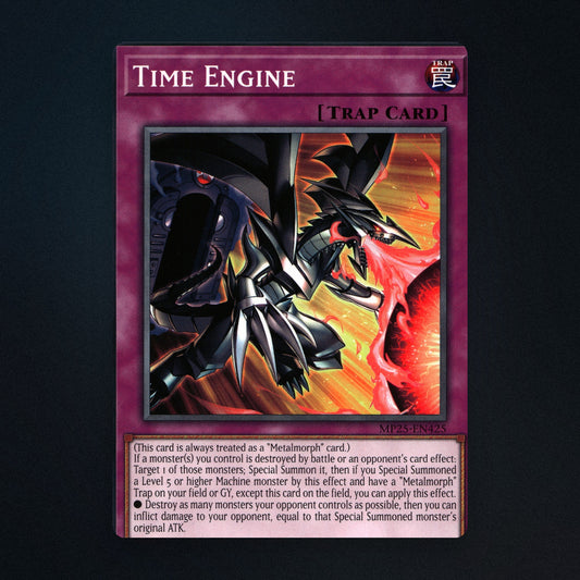 Time Engine 1st Edition Yu-Gi-Oh TCG 15216188 2025 Mega-Pack Tin (ATK) Near Mint front