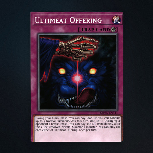 Ultimeat Offering 1st Edition Yu-Gi-Oh TCG 76823930 Near Mint front