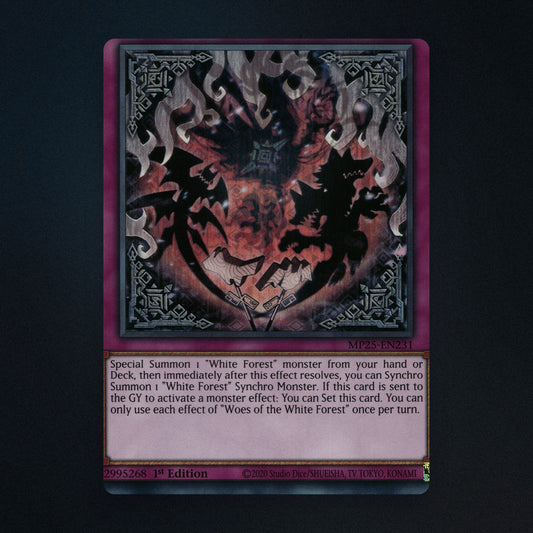 Woes of the White Forest 1st Edition Yu-Gi-Oh TCG 62995268 Near Mint front