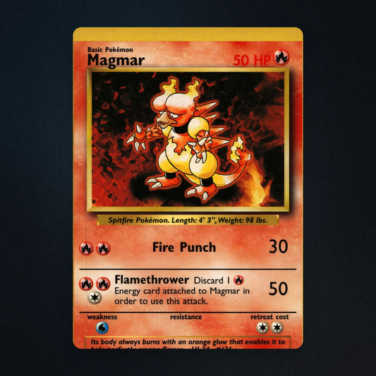 Magmar Pokemon TCG 36/102 Base Lightly Played front