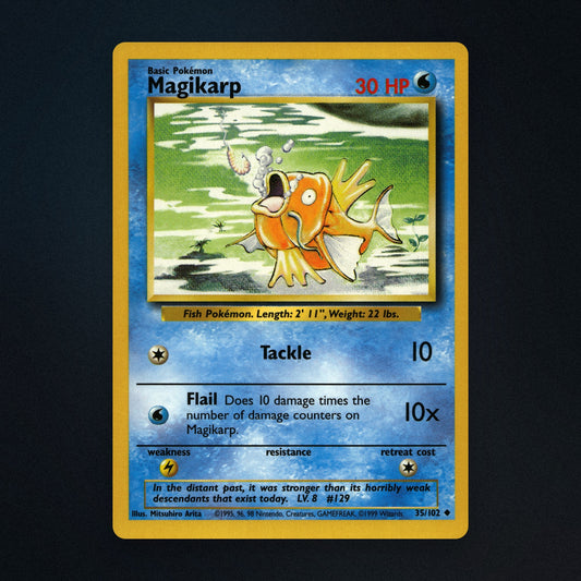Magikarp Pokemon TCG 35/102 Base Lightly Played front