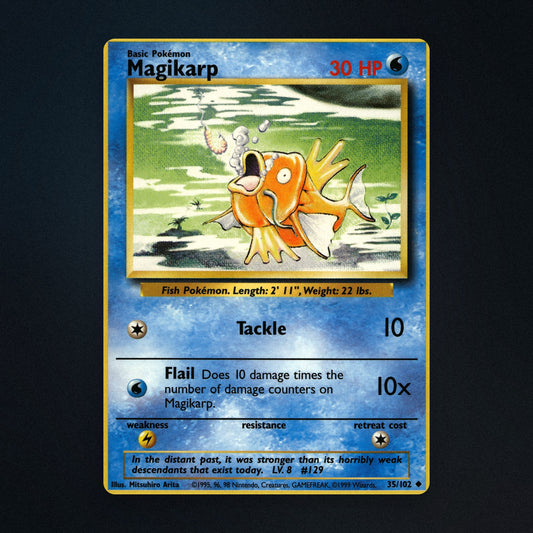 Magikarp Pokemon TCG 35/102 Base Lightly Played front