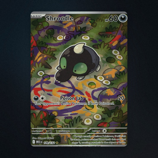 Shroodle Pokemon TCG 149/132 Mega Evolution Near Mint front