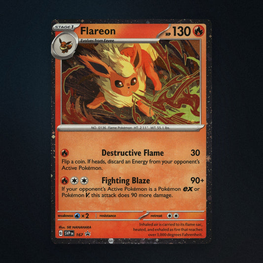 Flareon Pokemon TCG 167/150 Scarlet & Violet Promos Near Mint front