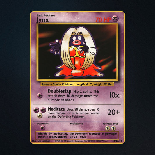 Jynx Pokemon TCG 31/102 Base Moderately Played front