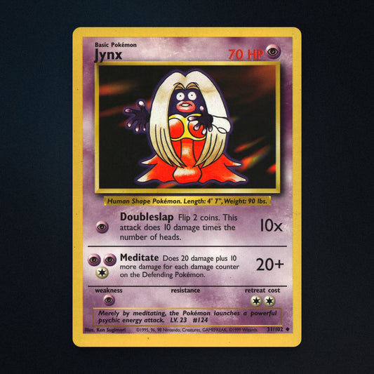 Jynx Pokemon TCG 31/102 Base Moderately Played front