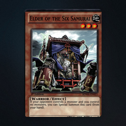 Elder of the Six Samurai Yu-Gi-Oh TCG Elder of the Six Samurai 1st Edition front