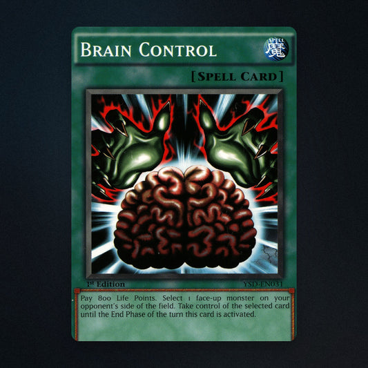 Brain Control Yu-Gi-Oh TCG BRAIN CONTROL 1st Edition 87910978 Near Mint front