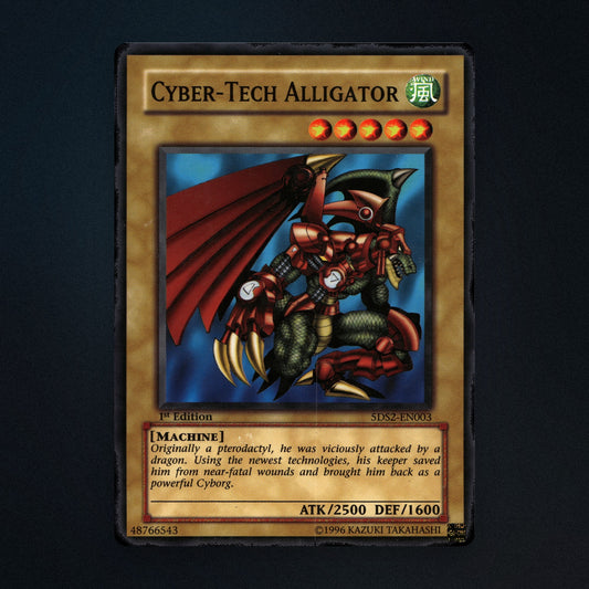 Cyber-Tech Alligator Yu-Gi-Oh TCG Cyber-Tech Alligator 1st Edition 48766543 front