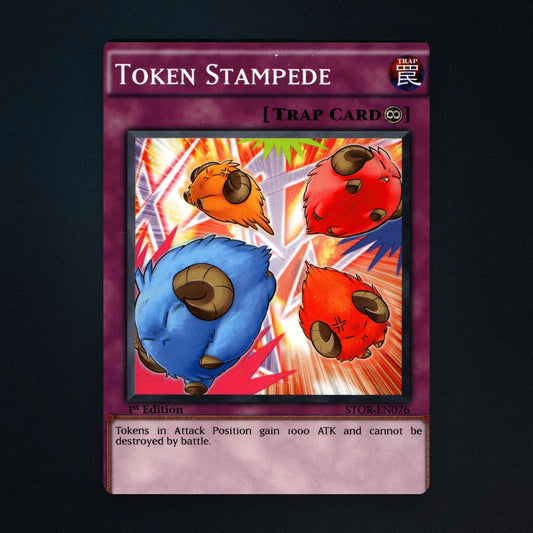 Token Stampede Yu-Gi-Oh TCG Token Stampede 1st Edition 14342283 Heavily Played front