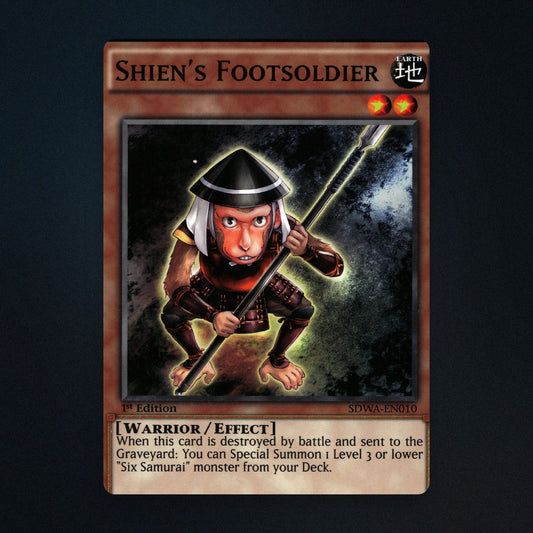 Shien's Footsoldier Yu-Gi-Oh TCG Shien's Footsoldier 1st Edition 99675356 front
