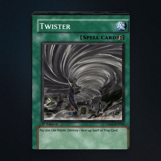 Twister Yu-Gi-Oh TCG Twister 1st Edition 45939841 Heavily Played front