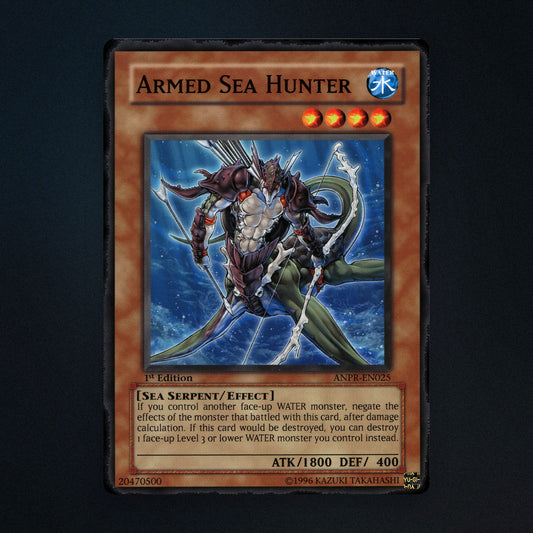 Armed Sea Hunter Yu-Gi-Oh TCG Armed Sea Hunter 1st Edition 20470500 Moderately front