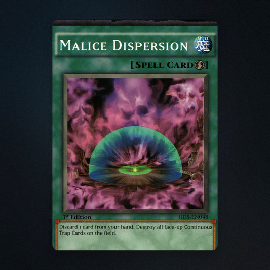 Malice Dispersion Yu-Gi-Oh TCG Malice Dispersion 1st Edition 13626450 front