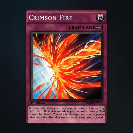 Crimson Fire Yu-Gi-Oh TCG Crimson Fire 1st Edition 24566654 Lightly Played front