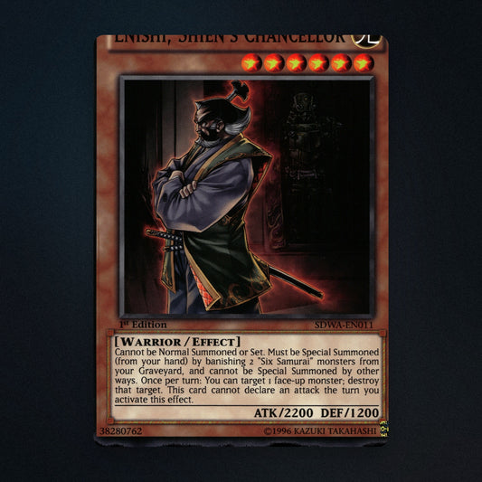 Enishi, Shien's Chancellor Yu-Gi-Oh TCG Enishi, Shien's Chancellor 1st Edition front