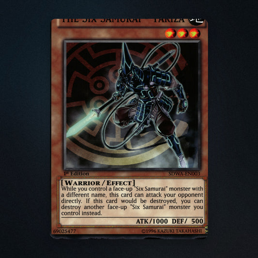 The Six Samurai - Yariza Yu-Gi-Oh TCG The Six Samurai - Yariza 1st Edition front