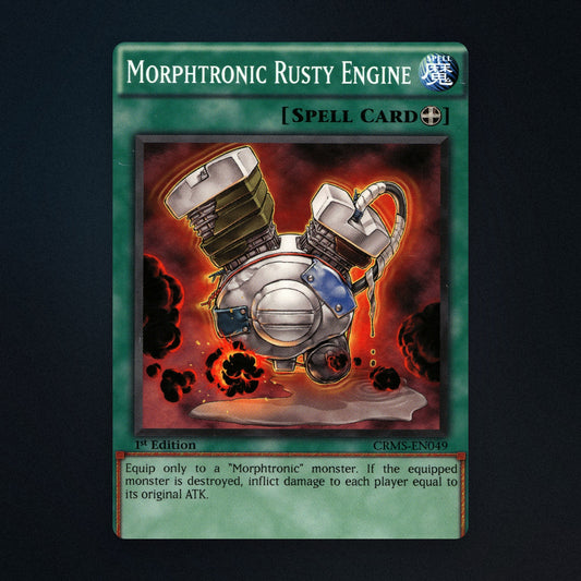 Morphtronic Rusty Engine Yu-Gi-Oh TCG Morphtronic Rusty Engine 1st Edition front