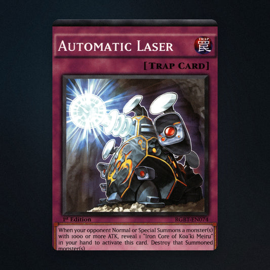 Automatic Laser Yu-Gi-Oh TCG Automatic Laser 1st Edition 58990631 Moderately front