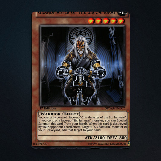 Grandmaster of the Six Samurai Yu-Gi-Oh TCG Grandmaster of the Six Samurai 1st front