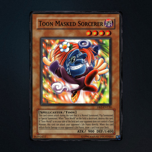 Toon Masked Sorcerer Yu-Gi-Oh TCG TOON MASKED SORCERER 16392422 Near Mint front