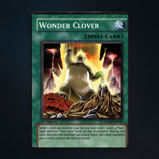 Wonder Clover Yu-Gi-Oh TCG Wonder Clover 1st Edition 38568567 Moderately Played front