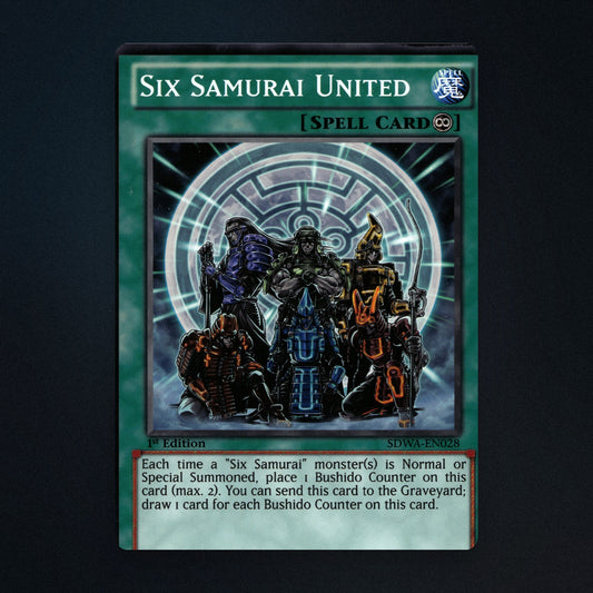 Six Samurai United Yu-Gi-Oh TCG Six Samurai United 1st Edition 72345736 Lightly front