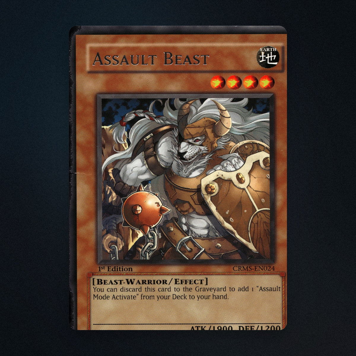 Assault Beast Yu-Gi-Oh TCG Assault Beast 1st Edition 3431737 Heavily Played front