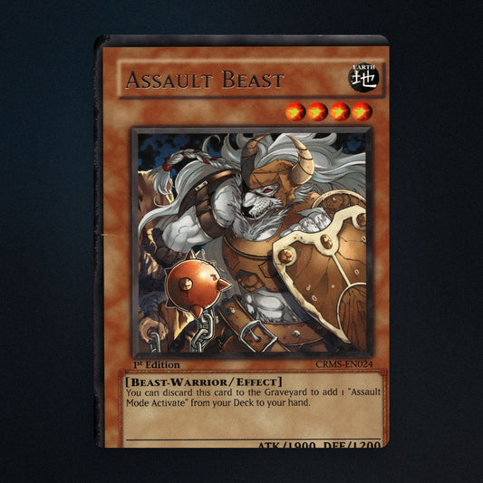 Assault Beast Yu-Gi-Oh TCG Assault Beast 1st Edition 3431737 Heavily Played front