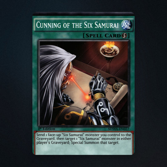 Cunning of the Six Samurai Yu-Gi-Oh TCG Cunning of the Six Samurai 1st Edition front