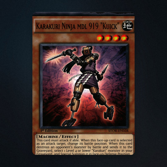 Karakuri Ninja mdl 919 "Kuick" Yu-Gi-Oh TCG Karakuri Ninja mdl 919 "Kuick" front