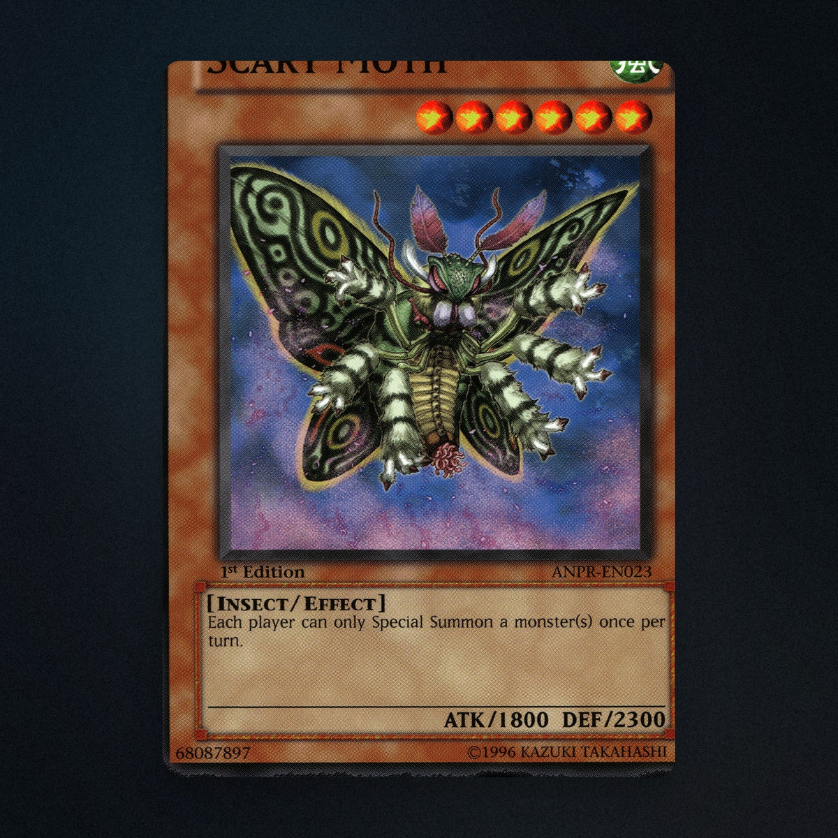 Scary Moth Yu-Gi-Oh TCG Scary Moth 1st Edition 68087897 Lightly Played front