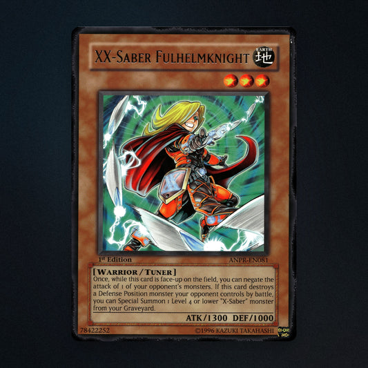 XX-Saber Fulhelmknight Yu-Gi-Oh TCG XX-Saber Fulhelmknight 1st Edition 78422252 front