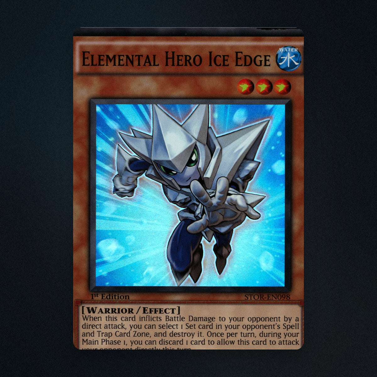 Elemental HERO Ice Edge Yu-Gi-Oh TCG Elemental HERO Ice Edge 1st Edition front