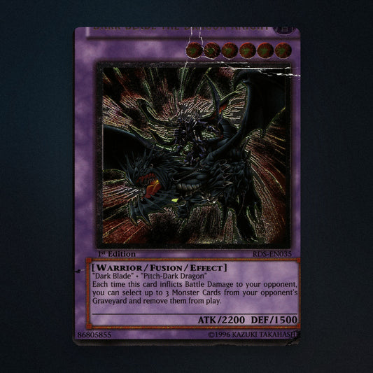 Dark Blade the Dragon Knight Yu-Gi-Oh TCG Dark Blade the Dragon Knight 1st front