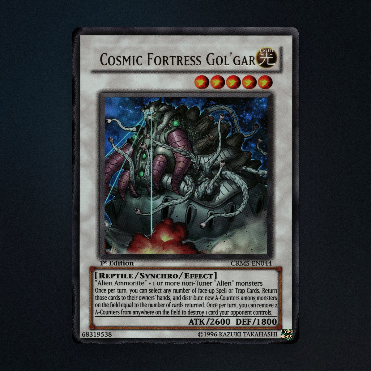 Cosmic Fortress Gol'gar Yu-Gi-Oh TCG Cosmic Fortress Gol'gar 1st Edition front