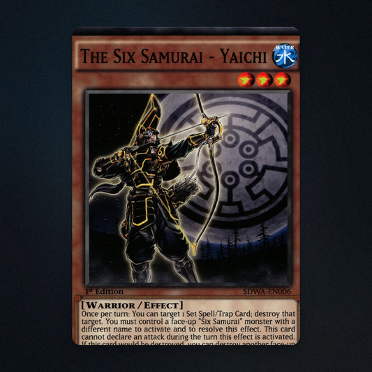 The Six Samurai - Yaichi Yu-Gi-Oh TCG The Six Samurai - Yaichi 1st Edition front
