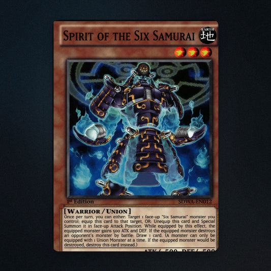 Spirit of the Six Samurai Yu-Gi-Oh TCG Spirit of the Six Samurai 1st Edition front