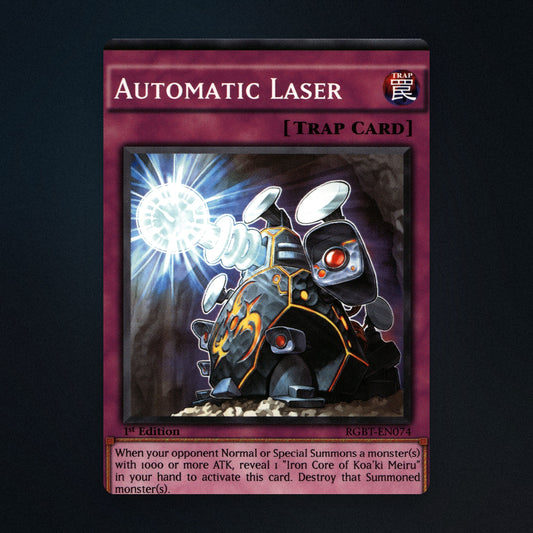 Automatic Laser Yu-Gi-Oh TCG Automatic Laser 1st Edition 58990631 Lightly Played front