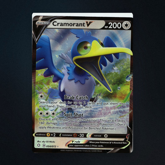 Cramorant V Pokemon TCG 54/72 Shining Fates Near Mint front