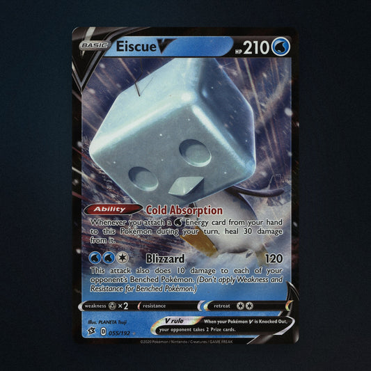 Eiscue V Pokemon TCG 55/192 Rebel Clash Near Mint front