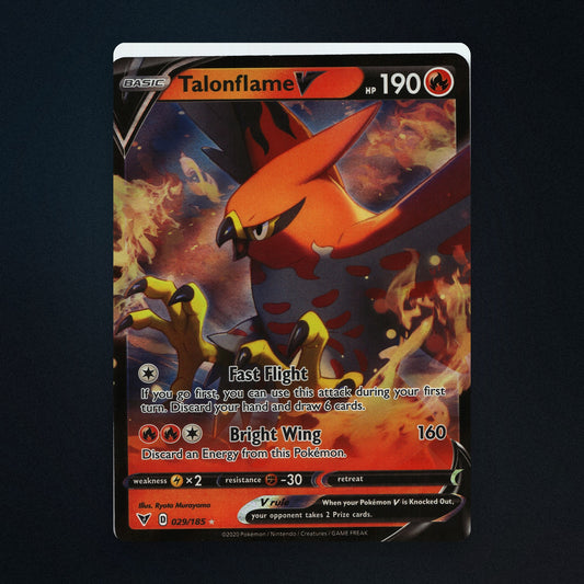 Talonflame V Pokemon TCG 29/185 Vivid Voltage Lightly Played front