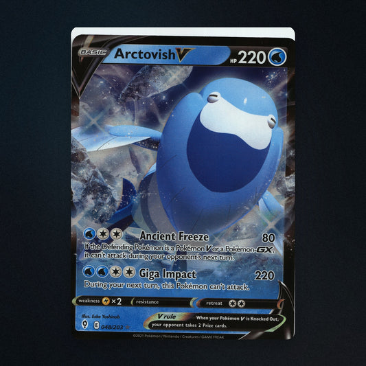 Arctovish V Pokemon TCG 48/203 Evolving Skies Near Mint front