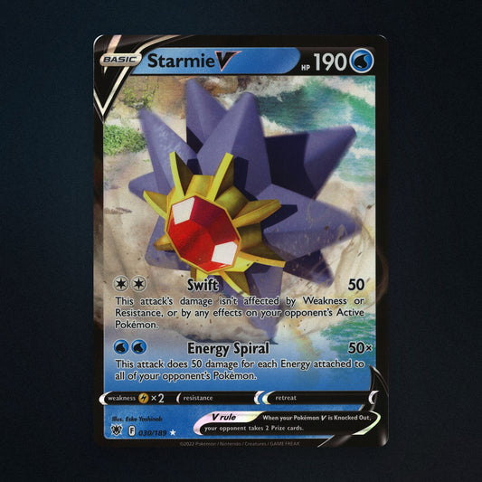 Starmie V Pokemon TCG 30/189 Astral Radiance Near Mint front