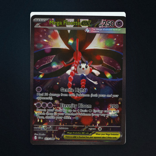 Mega Floette ex Pokemon TCG 117/86 Chaos Rising (CRI) Near Mint front
