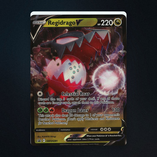 Regidrago V Pokemon TCG SWSH281 SWSH Black Star Promos Near Mint front