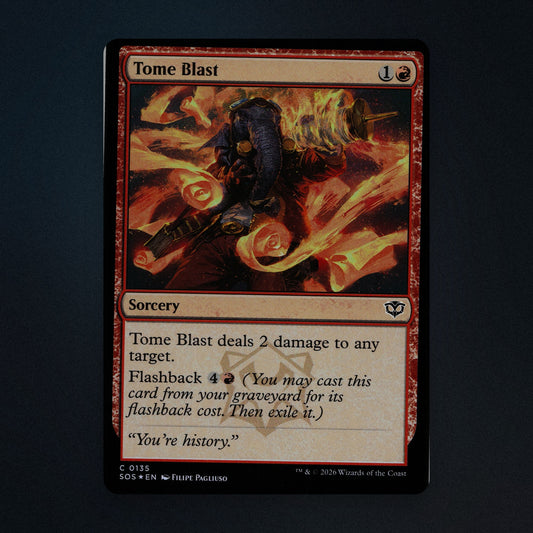 Tome Blast Magic The Gathering MTG 135 Secrets of Strixhaven (SOS) Near Mint front