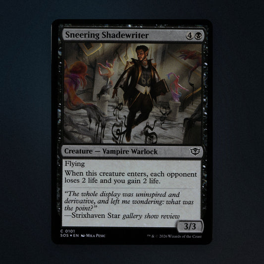 Sneering Shadewriter Magic The Gathering MTG 101 Near Mint front