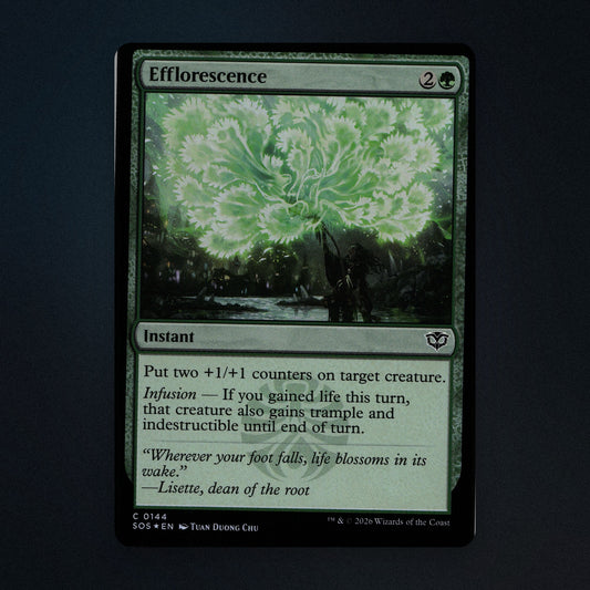 Efflorescence Magic The Gathering MTG 144 Secrets of Strixhaven (SOS) Near Mint front